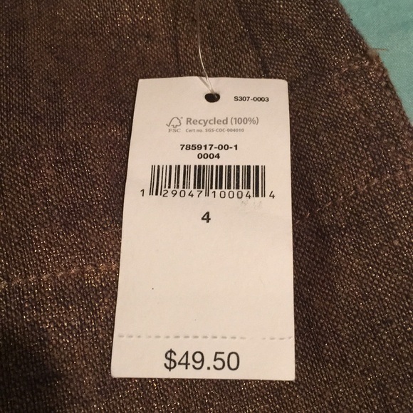 NEW Gold GAP Mini Skirt Size 4 - Picture 7 of 9